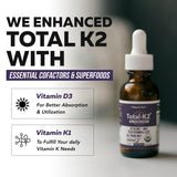 Triquetra Health Total K2 Vitamin K2 MK7 & MK4 supplement with organic ingredients