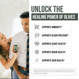 Triquetra Health Total Olive Leaf Extract 40% Oleuropein capsule close-up