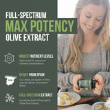 Triquetra Health Total Olive Leaf Extract 40% Oleuropein side view