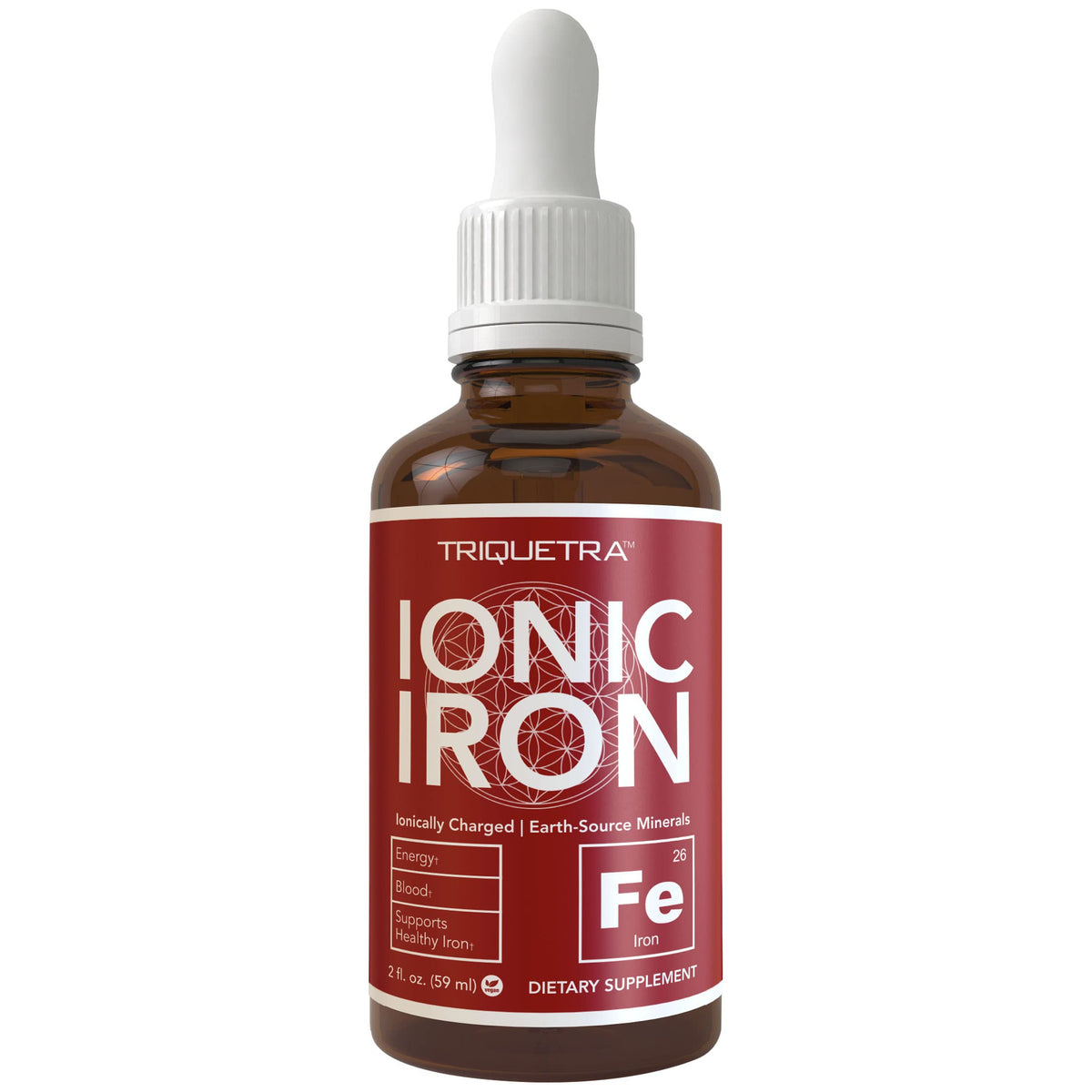 Triquetra Health Vegan Liquid Iron bottle front view