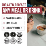 Triquetra Health Vegan Liquid Iron with measuring spoon