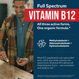 Triquetra Health Vitamin B12 sublingual liquid bottle side view