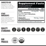 Triquetra Health Vitamin B9 supplement with organic berry flavour details