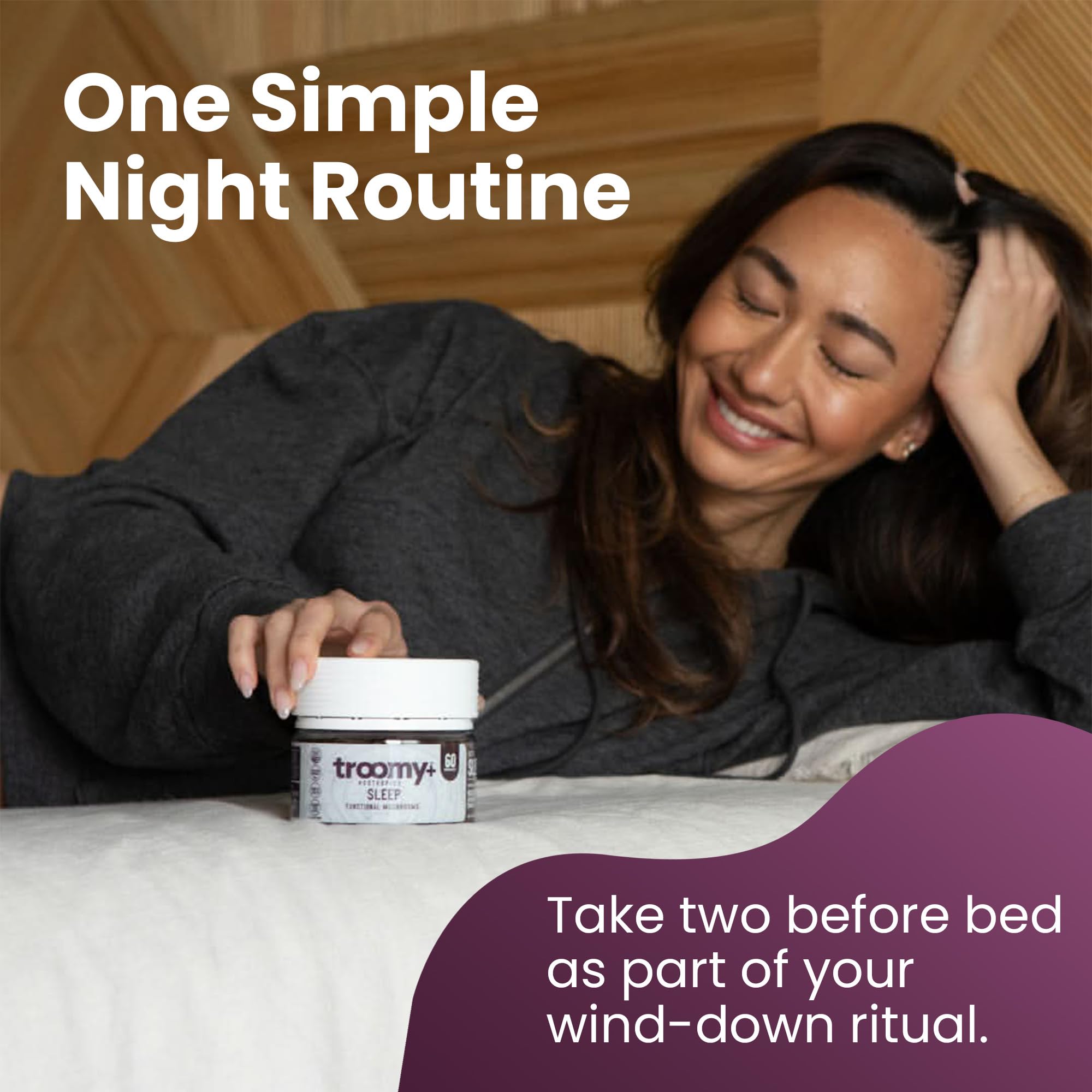 Troomy Nootropics Sleep Gummies lifestyle scene