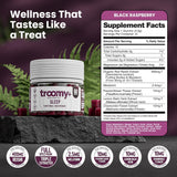 Troomy Nootropics Sleep Gummies on a wooden table