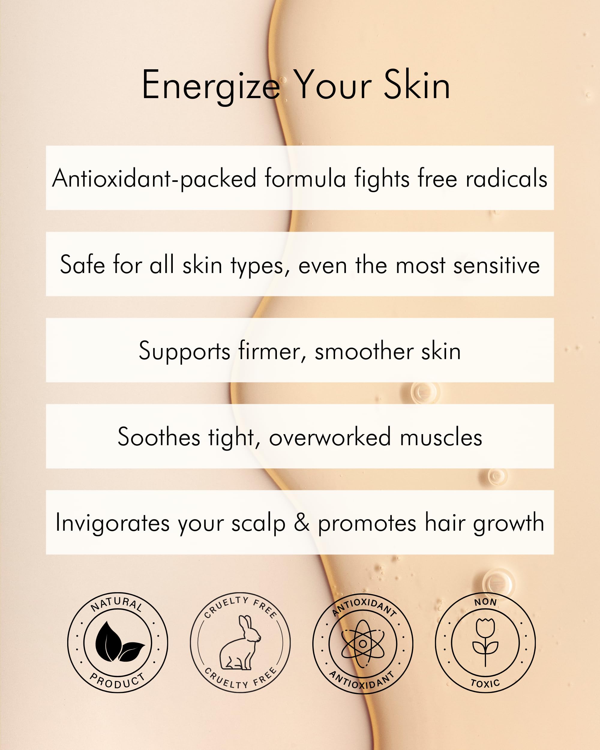 Tropical Holistic Green Coffee Bean Extract Elixir Oil on a wooden surface