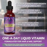 Tropical Oasis Biotin + Collagen Drops 150g label close-up