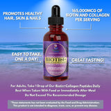 Tropical Oasis Biotin + Collagen Drops 150g side view