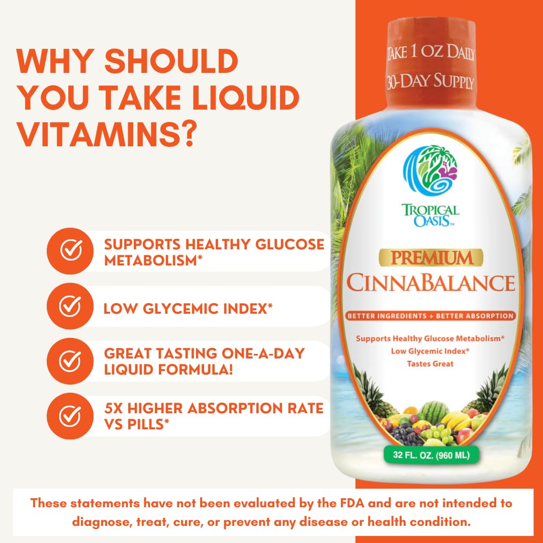 Tropical Oasis Cinnabalance liquid cinnamon supplement with herbs