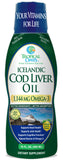 Tropical Oasis Icelandic Cod Liver Oil bottle front view