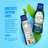 Tropical Oasis Icelandic Cod Liver Oil liquid in a glass