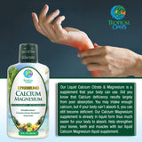 Tropical Oasis Liquid Calcium Magnesium 454g orange flavour lifestyle scene