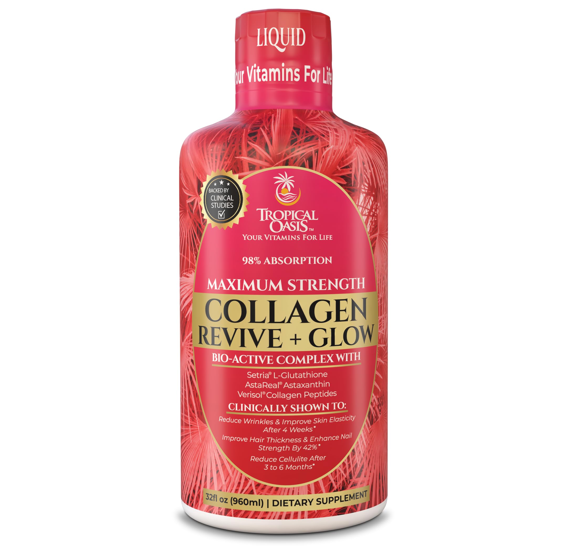 Tropical Oasis Liquid Collagen Glow 5g VERISOL B front view
