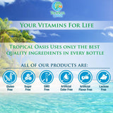 Tropical Oasis Mega Premium Multivitamin packaging box