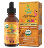 Tropical Oasis Organic Liquid Multivitamin Drops for Toddlers front view
