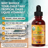 Tropical Oasis Organic Liquid Multivitamin for Toddlers 150g berry flavour