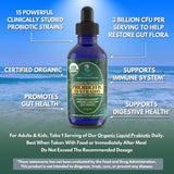 Tropical Oasis Organic Liquid Probiotic Drops packaging