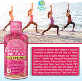Tropical Oasis Women's Premium Liquid Multivitamin label close-up