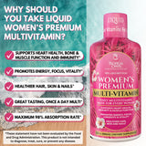 Tropical Oasis Women's Premium Liquid Multivitamin with measuring cap