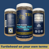 TRTL Supplements Psyllium Husk Powder 300g with measuring scoop