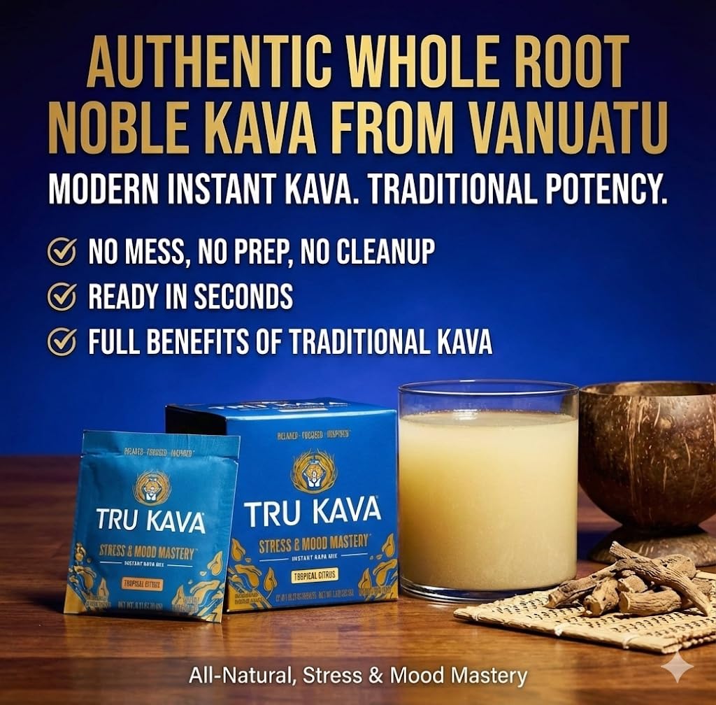 Tru Kava Instant Kava Drink Powder close-up of sachet