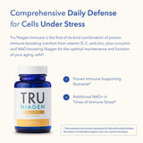 TRU NIAGEN daily wellness Support Supplement on a wooden table