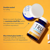 TRU NIAGEN daily wellness Support Supplement packaging with nutritional information