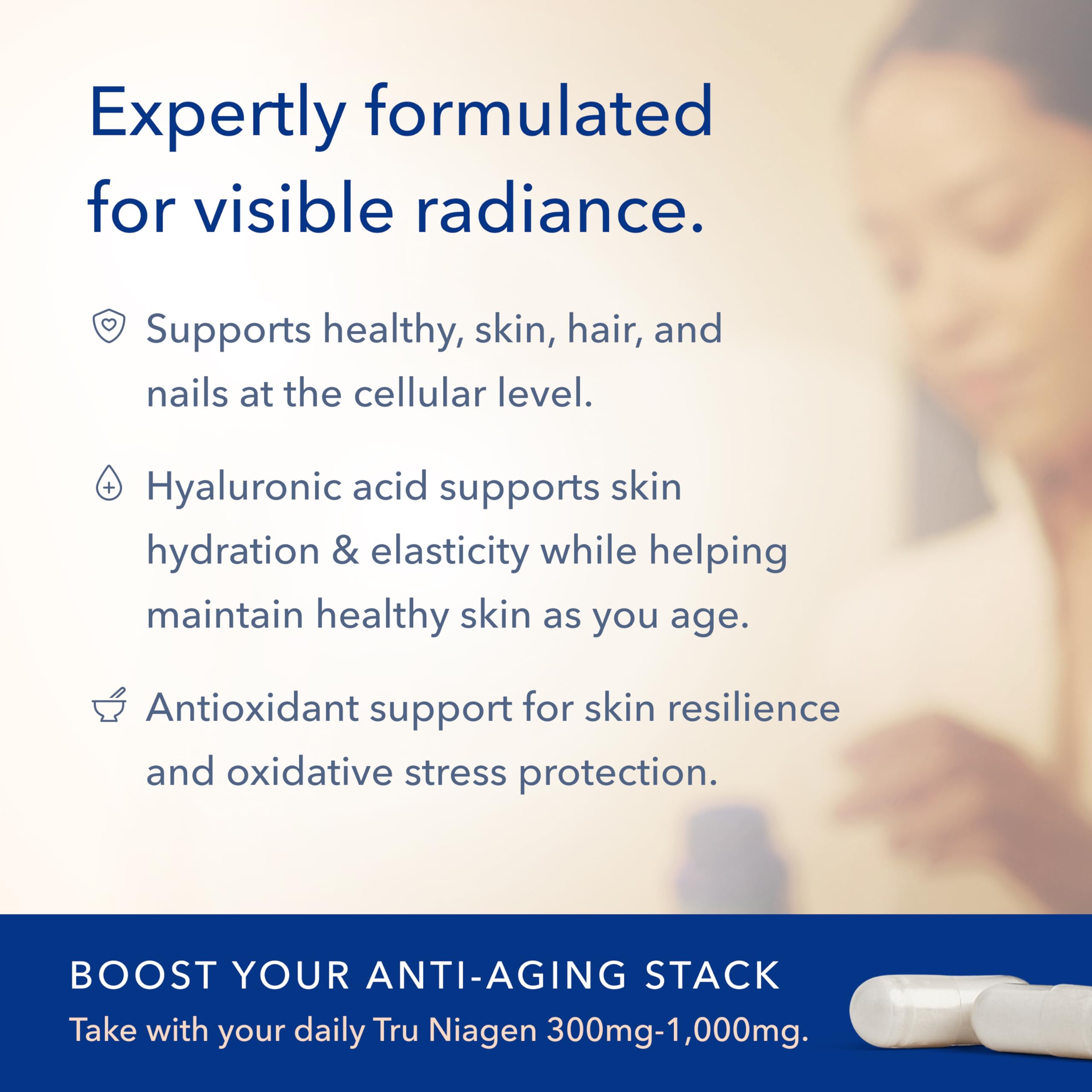 TRU NIAGEN Hyaluronic Acid supplement ingredients list