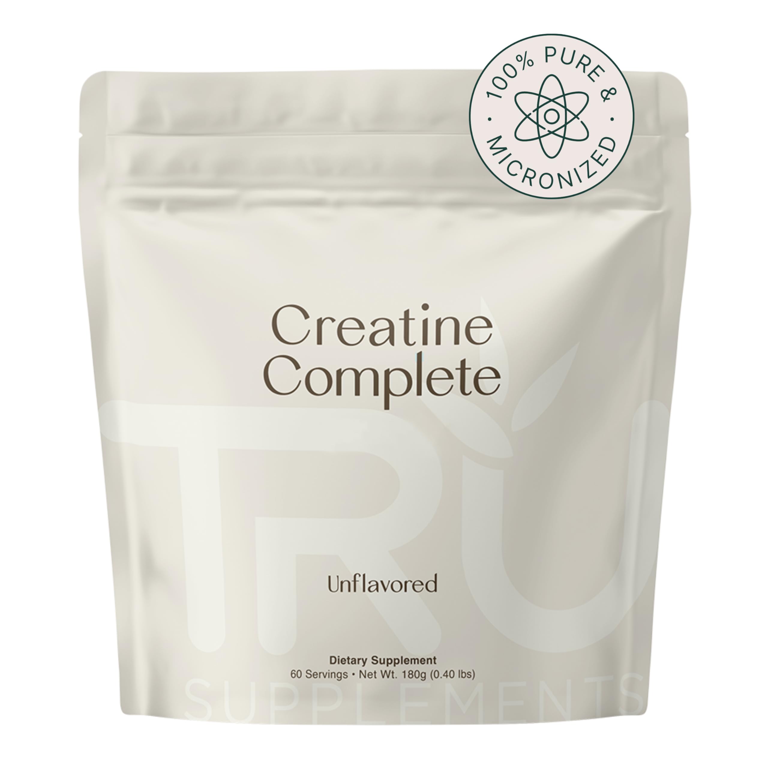 TRU Supplements Creatine Monohydrate 159g Powder front view