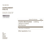 TRU Supplements Creatine Monohydrate Powder side view