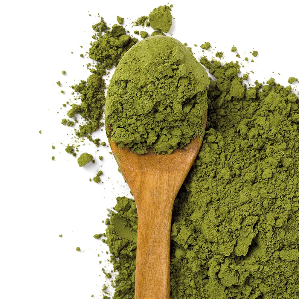 TruBaio Spirulina Green Superfood Powder 240g side view