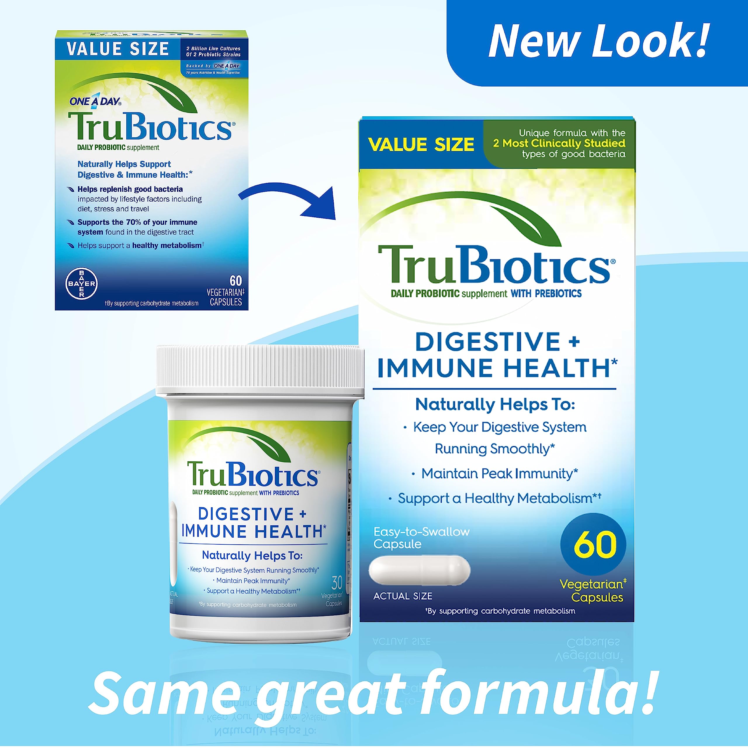 TruBiotics capsule bottle side view