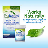 TruBiotics capsules on a wooden table