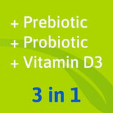 TruBiotics Probiotic Gummies for Kids gummy with strawberry background