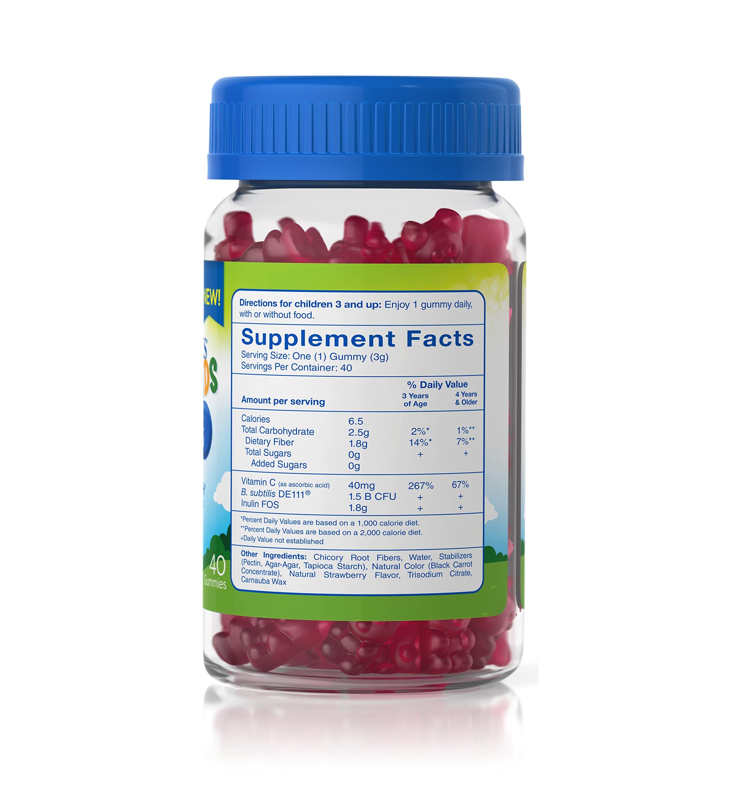TruBiotics Probiotic Gummies for Kids packaging side view