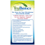 TruBiotics Women's Probiotic Supplement back view with ingredient list