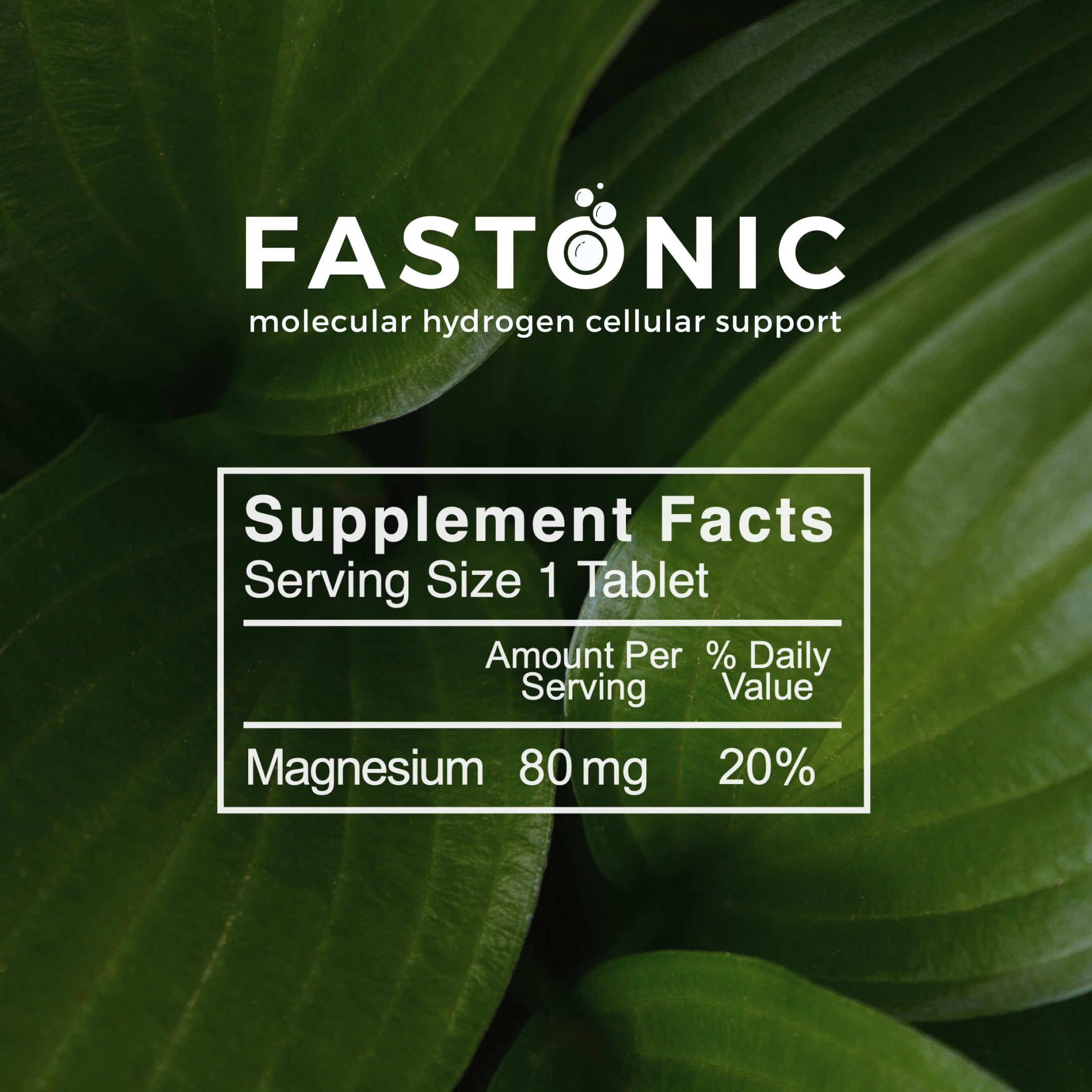 True Cellular Formulas Fastonic supplement ingredients list