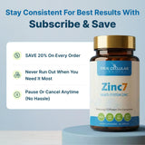 True Cellular Formulas Zinc7 Supplement bottle on table