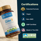 True Cellular Formulas Zinc7 Supplement with measuring spoon