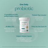 True Grace Daily Probiotic 90 Billion CFU capsule back view