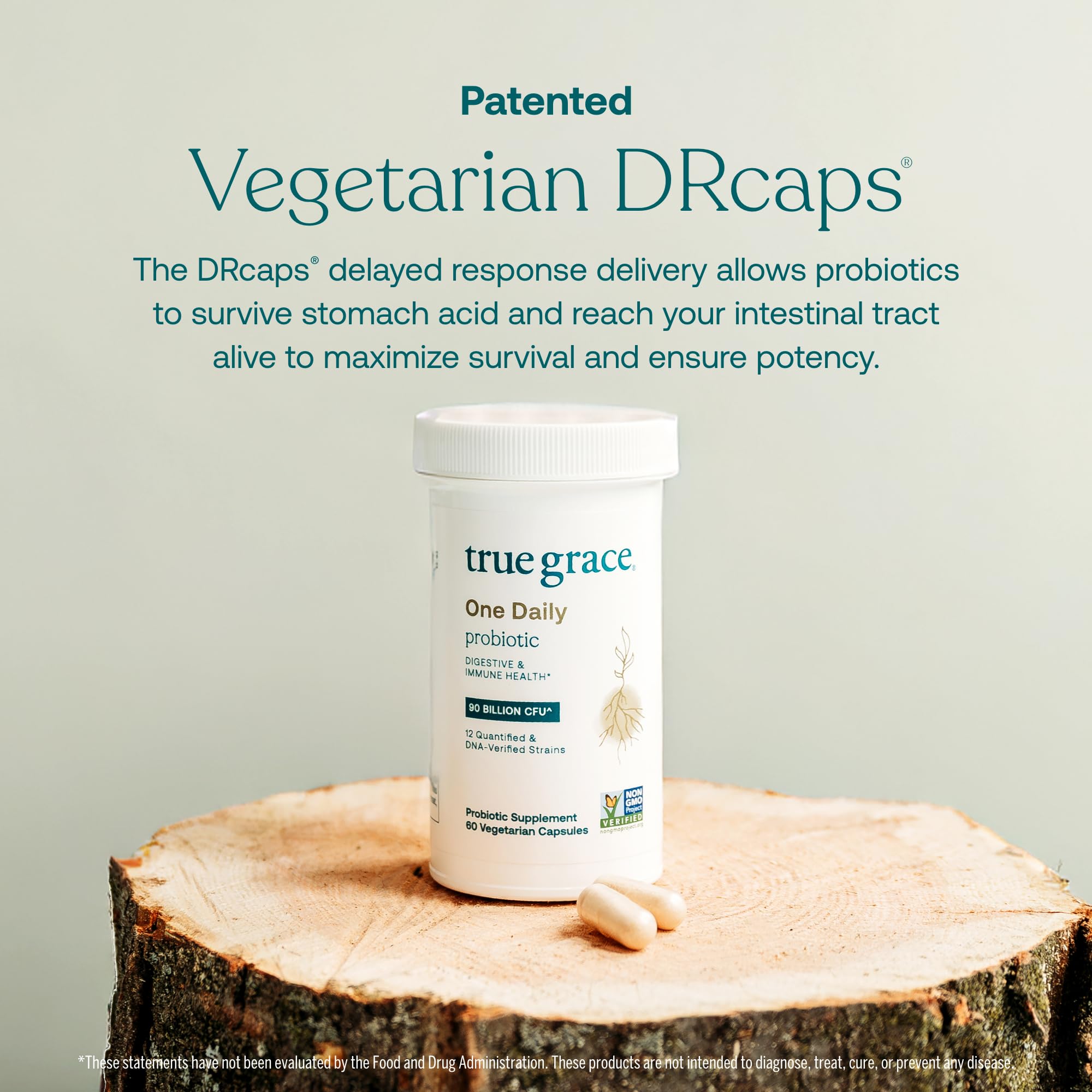 True Grace Daily Probiotic 90 Billion CFU capsule packaging