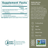 True Grace Lion’s Mane Mushroom Supplement bottle with label