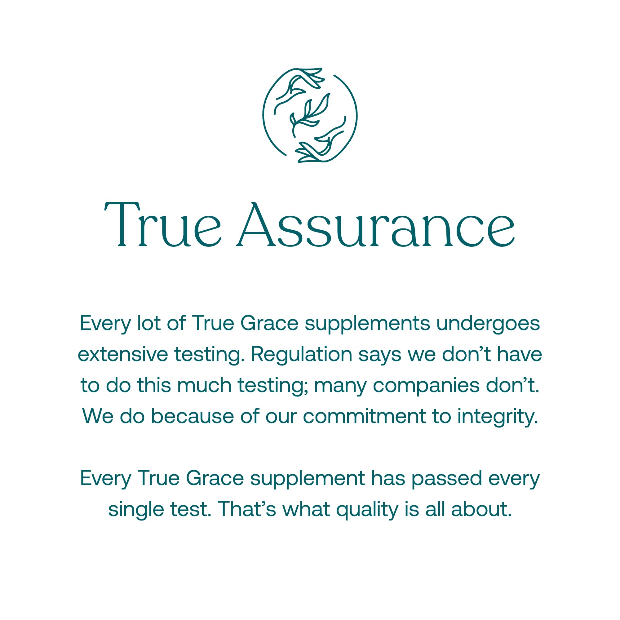 True Grace Lion's Mane Mushroom Supplement displayed with other herbal supplements