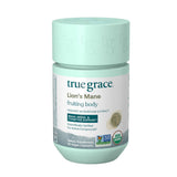 True Grace Lion's Mane Mushroom Supplement front view with label