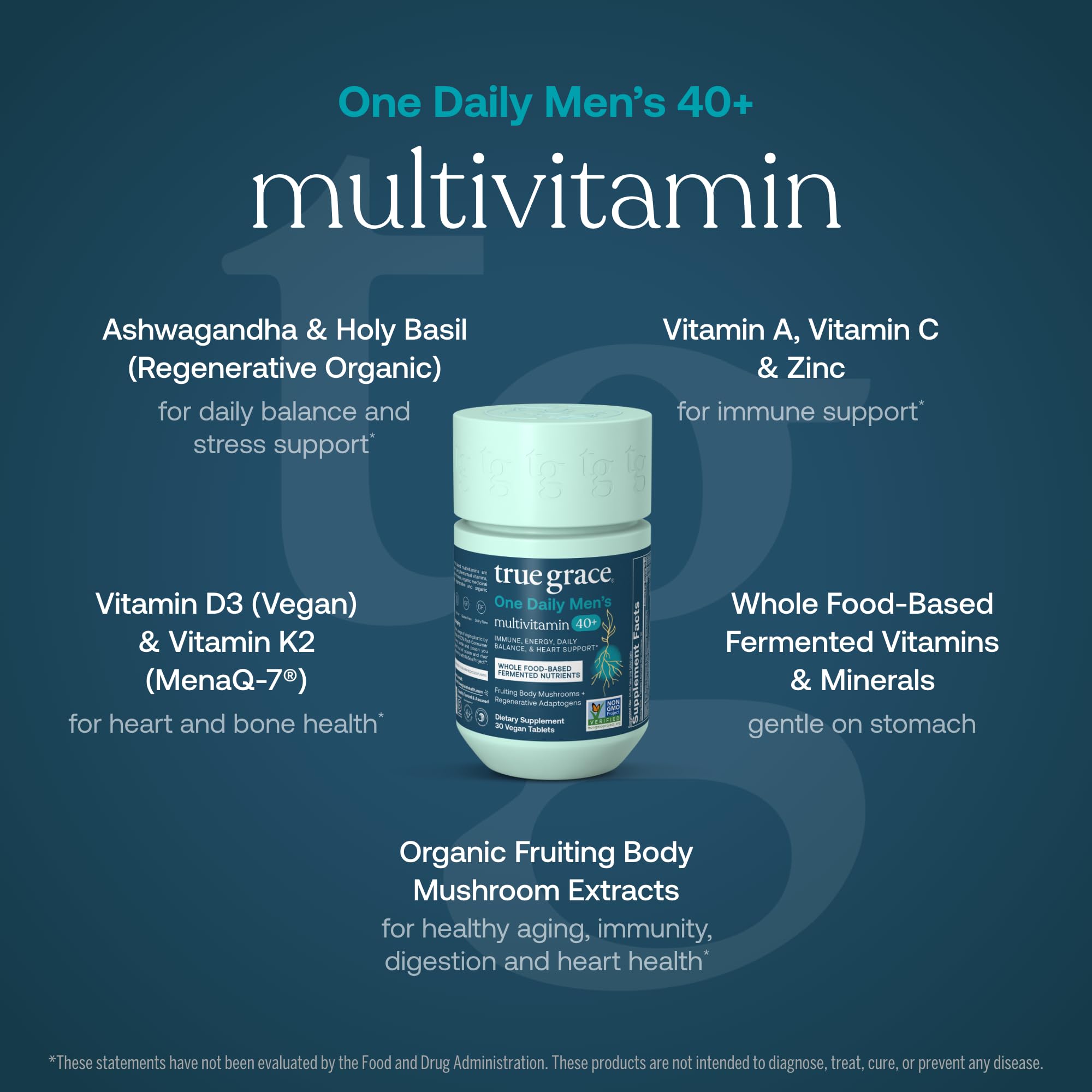 True Grace Multivitamins 118g sustainable packaging details
