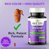 True Life Therapeutics Iodine Tablets 5mg side view