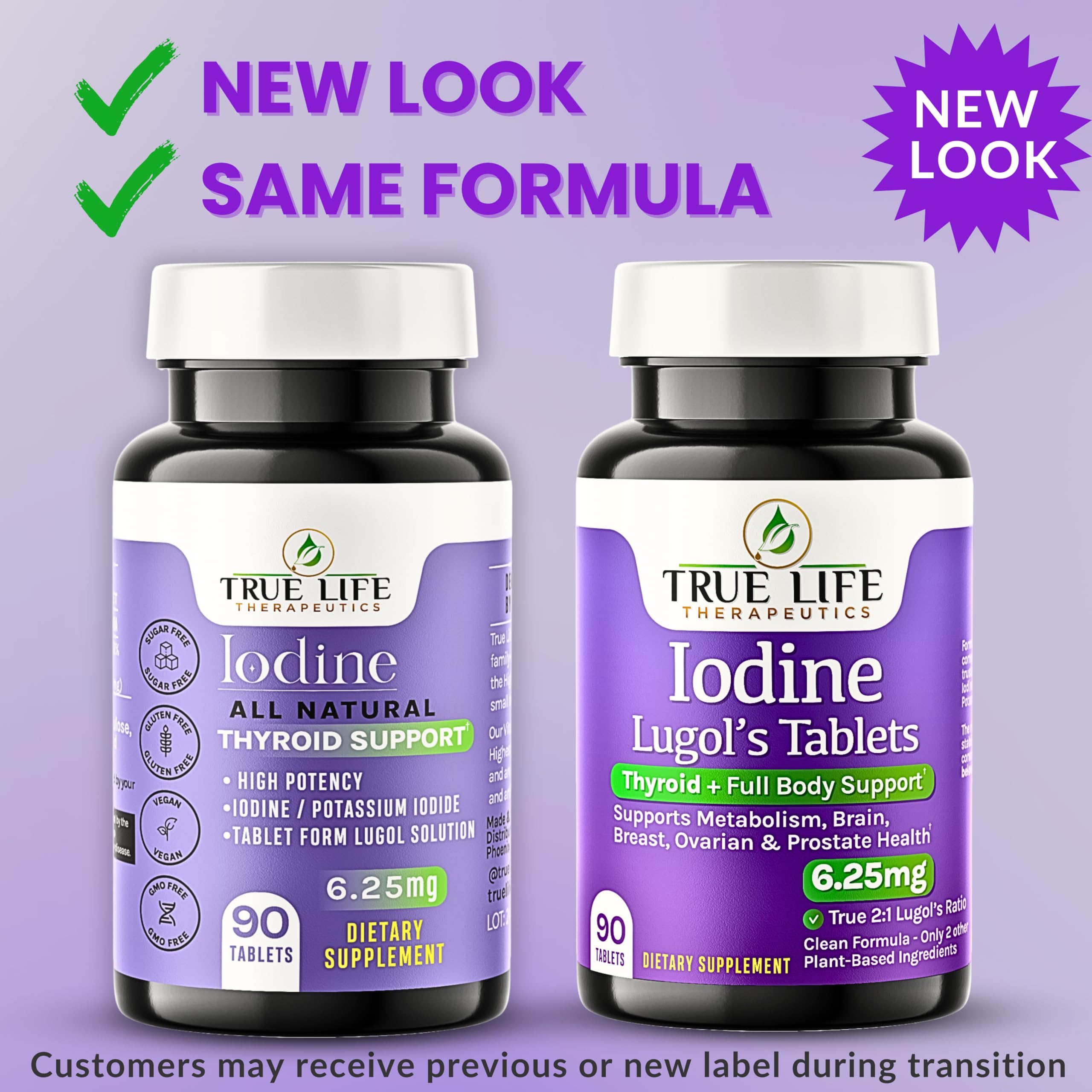 True Life Therapeutics Lugol's Iodine Tablets dosage information