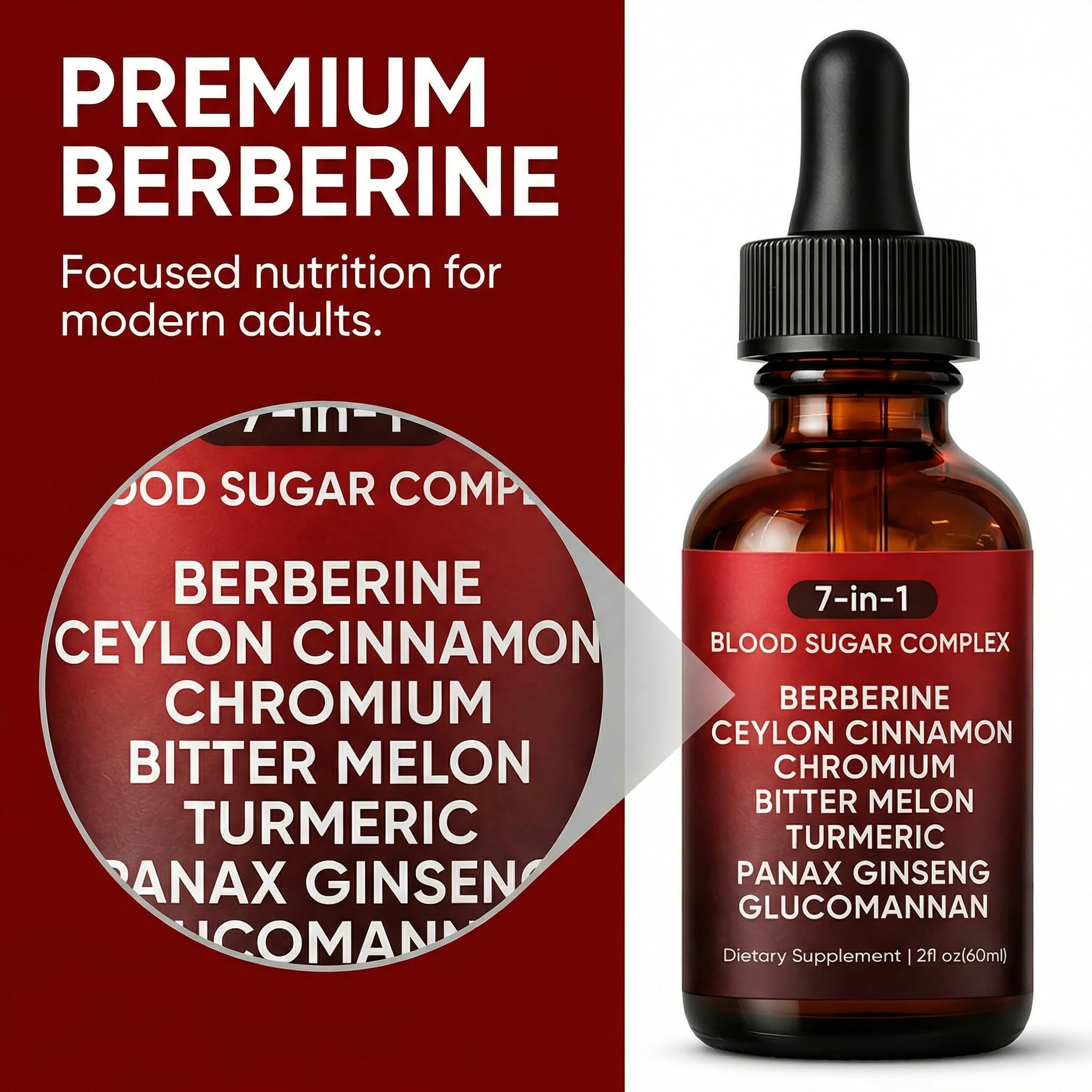 TRUE NATURALS 7-In-1 Herbal Supplement drops in a measuring spoon