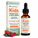 True Reflectionz Dual Folate Liquid Drops front view with mixed berry flavour