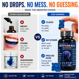 True Reflectionz Methylene Blue Gummies side view with nutritional information
